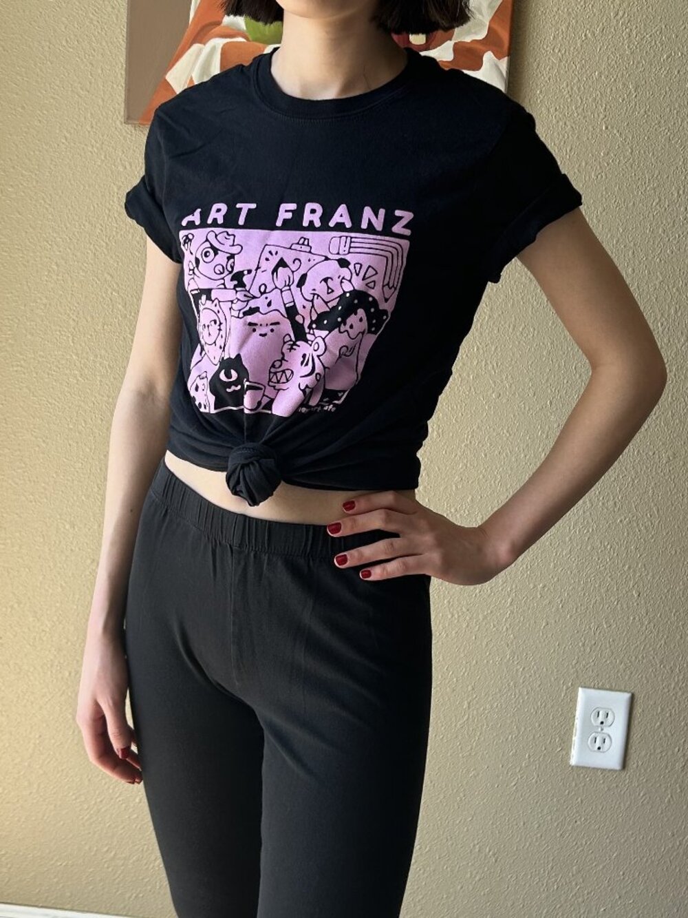 Cotton Graphic T-Shirt with "Art Franz"